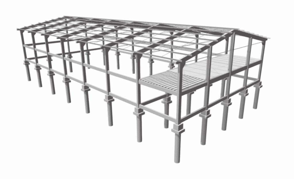 Galpão pré fabricado moldado concreto